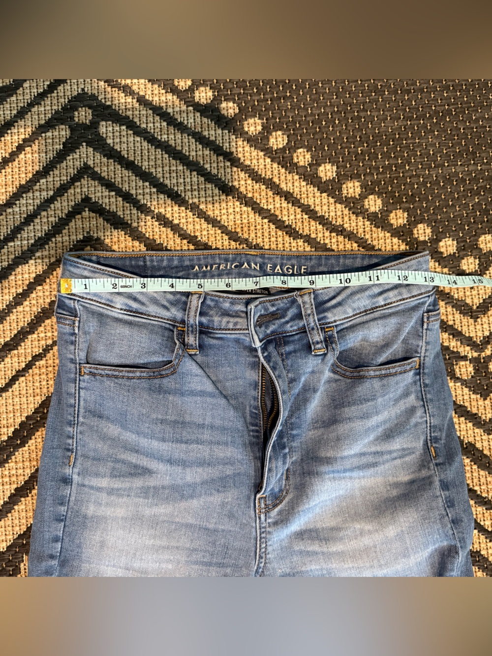 American Eagle Outfitters Women's Skinny Jeans - Medium Blue Wash - Picture 3 of 5